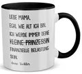 Mama Geschenk zum Muttertag von Tochter Mutter Tasse Geburtstag Kaffeetasse Frau