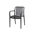 Stuhl Theresa stapelbar Stühle schwarz Sessel Kunststoff Stapelstuhl Garten