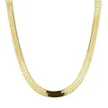 LIEBESKIND Extra breite Sleek Chain Edelstahl IP Gold