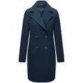 Navahoo Kurzmantel Frostjuwel 14 Klassischer Damen Mantel in Woll-Optik blau XXXL (46)
