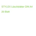 STYLEX Löschblätter DIN A4 20 Blatt (4044186292695)