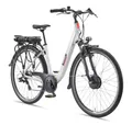 TELEFUNKEN E-Bike Damen 28 Zoll, Elektrofahrrad Frontmotor, 7-Gang Shimano Kettenschaltung, V-Bremsen - Pedelec Citybike, RC826 Multitalent