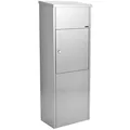 Allux Paketbriefkasten 600 Parcel ZS, verzinkt, 38 x 105 x 23 cm, mit Zylinderschloss