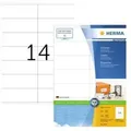 Universaletikett Premium 105 X 41 Mm (b X H) Nicht Wieder Ablösbar Papier Weiß 1.400 Etik./pack.
