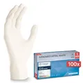 ARNOMED Nitril Einweghandschuhe 100 Stück/Box, S, weiß, latexfreie Einmalhandschuhe, puderfreie Nitrilhandschuhe, in Gr. S, M, L & XL verfügbar