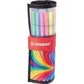 Stabilo Filzstifte Pen 68 Rollerset ARTY, Strichbreite 1mm, im Nylon-Etui, 25 Stück