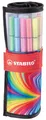 25 STABILO Fasermaler Pen 68, 25er Rollerset ARTY Edition