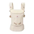 Ergobaby Adapt Leinen Babytrage für Neugeborene ab Geburt, 3-Positionen Ergonomische Babybauchtrage Rückentrage Baby-Tragetasche, Natural Linen