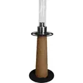Masuria Gartenlampe Juno Steel Black Mit Tauwerk Biobrennstofflampe Gartenfeuer