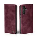 Hülle für Samsung Galaxy A15 5G Handytasche Klapphülle Handyhülle Case Weinrot