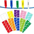 Kabelbeschriftung,Kabel Beschriftung,Kabeletikett,Selbstklebend Kabelbeschriftung,Kabelbeschriftung Clip,Kabel Markierungen,Wasserdicht Kabeletikett,Kabel Etiketten,P-Typ (10 Farben,100 Stück)
