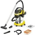 Kärcher Nass-/Trockensauger WD 6 P S V-30/6/22/T, 1300 W, 30 l, Flachfaltenfilter - Schwarz/Silber/Gelb
