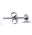EinStein Diamant Single-Ohrstecker 0,07 Carat Herren Diamant Solitär EinStein Ohrringe 14 Karat Weißgold, Diamant