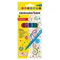 Eberhard Faber Glitter Fasermaler Glitzer Filzstifte 8 Stifte