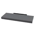 WOLTU Wandboard Wandregal CD DVD Regal Bücherregal Schweberegal Holz Board 110x22.9x3.8cm dunkel grau für Büro, Wohnzimmer, Schlafzimmer, Küche RG9316dgr