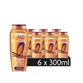L'Oréal Paris Elvital Shampoo für lockiges Haar, Mit reichhaltigem Amla-Öl für definierte und schwungvolle Locken, ÖL Magique Amla, 6 x 300 ml