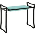 Outsunny Kniebank Klappbar bis 150 kg Dunkelgrün 58 x 28 x 49 cm