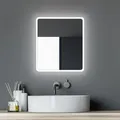 Talos - Badezimmerspiegel Mit Beleuchtung Moon Led Badspiegel 40x45 Cm - Feuchtraumgeeignet Durch Aluminiumrahmen - Licht-farbe Neutralweiß
