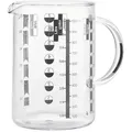 WMF Messbecher, Klar, Glas, Messskala für Flüssigkeiten, Lebensmittel, Angaben in g, ml, l, Backen, Backhelfer, Messbecher