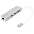 Digitus USB3.0 TypC 3-Port-Hub & Gigabit LAN-Adapt. Typ A