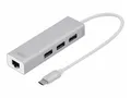 Digitus USB Typ-C 3.0 Hub mit Gigabit Ethernet