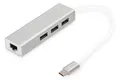 Digitus USB Typ C 3-Port Hub + Gigabit Ethernet