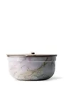 MAMEIDO Salatbox, Edelstahl, Kunststoff, Silikon, to-go mit 3 Fächern & auslaufsicherem Dressingbehälter in 1500 ml