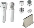 Philips Beauty Set 9000 Epilierer BRE770/92 Etui Epilierer Rasierer Set Weiß
