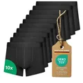 Kemes Boxershorts Unterhosen Herren 10er Pack Boxershorts Herren schwarz Baumwolle (Set, 10 Stück) kein kratzendes Etikett XXL
