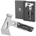 STAHLWERK Multifunktionswerkzeug Survival Set mit Taschenmesser LED Taschenlampe