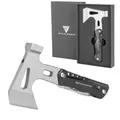 STAHLWERK Multitool Multitool / Multifunktionswerkzeug / Hammer Axt, (Packung), Survival Set mit Taschenmesser / LED Taschenlampe / Schraubendreher
