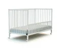 Webaby - Beistell-Babybett aus Holz 60x120cm Weiß LIO | Kinderbett Co-Sleeping babybett | Von Geburt an | Höhenverstellbar | Lattenrost