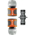 GARDENA 18283-20 Kunststoff Schlauchkupplung 13 mm (1/2) Ø, Steckkupplung Set