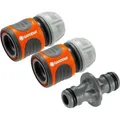 Gardena Schlauchverbinder Kupplungs-Satz, 18283-20, für 13mm (1/2 Zoll) - 15mm (5/8 Zoll)