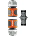 GARDENA 18283-20 Kunststoff Schlauchkupplung 13 mm (1/2) Ø, Steckkupplung Set