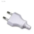 Eurostecker Euro-Stecker Europa-Stecker weiß 250V/2,5A mit Schraubkontakten