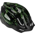 Fischer Erwachsene Fahrradhelm Radhelm Cityhelm Schwarz grün L/XL - Schwarz