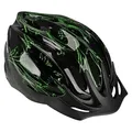 FISCHER Erwachsene Fahrradhelm Helm  beleuchteter Innenring - schwarz Gr. L / XL