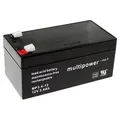Multipower MBL12/3,4AH/VDS MP3,4-12 Bleiakku 12V Faston 4,8mm VDS wartungsf.