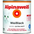 Weiß Weisslack Extra Matt 0,75 Ltr. Universallack - Alpina