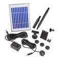 CLGarden kleine Solarpumpe mit Akku LED Beleuchtung Springbrunnen mini Pumpe für Miniteich Wasserspeier Frosch Solar Brunnen