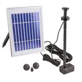 Solar Springbrunnen Pumpe mit Akku LED für Garten Teich Brunnen Wasserspiel 200L
