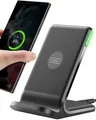 INIU Wireless Charger Stand, 15W Induktive Ladestation 1 Stück, Schwarz 