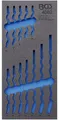 BGS 4082-1 1/3 Werkstattwageneinlage, leer für: Maul-Ringschlüssel-Satz, 6-22 mm, 12-tlg.