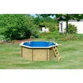 KARIBU Achtformpool "Var. A", braun, 11000 l, BxLxH: 358x350x124 cm