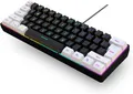 Snpurdiri 60% Percent Gaming RGB Tastatur, Ergonomische Mini Gaming Tastatur