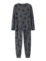 Name IT Jungen Nkmnightset Dark Grey Mel Skull Noos, Dark Grey Melange, 122-128 EU