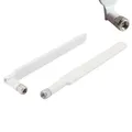 VoKs 2X LTE Antenne Stabantenne für Homespot Speedport Router LTE 2 II Huawei SMA 4G Kamera IP Hotspot (Weiß)