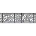 zaun|zu® Sichtschutzstreifen Design Vlies mit Laserdekor Graphic | UV-beständig und wetterfest | Moderne Optik und montagefreundlich | einfache Reinigung Hellgrau 2,6m