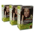 3 x Garnier Nutrisse Cremehaarfarbe 36 Dunkle Kirsche
